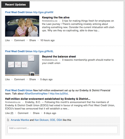 first_west_credit_union_linkedin_page