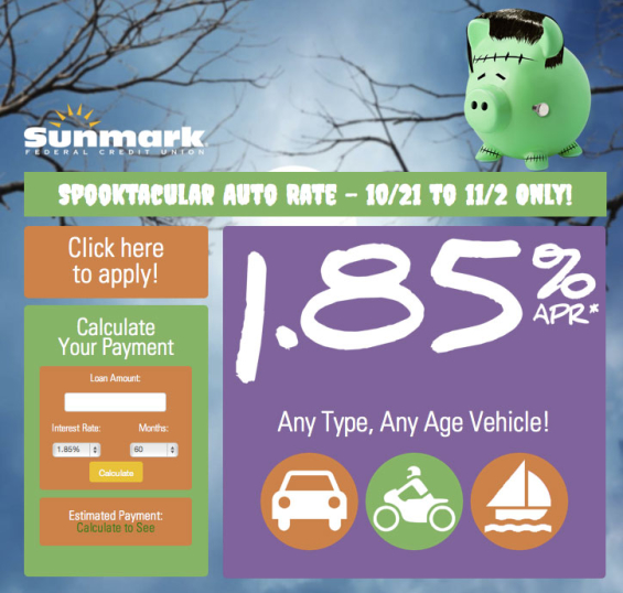 sunmark_fcu_spooktacular_halloween_auto_loan_sale