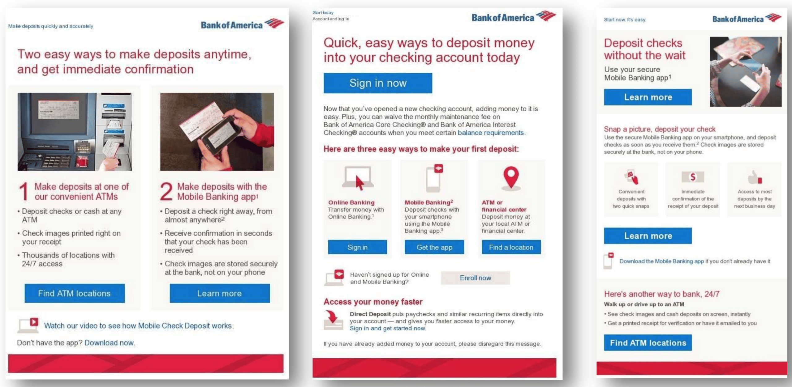 Picture of Bank of America ‘Deposit Alternatives’ Email