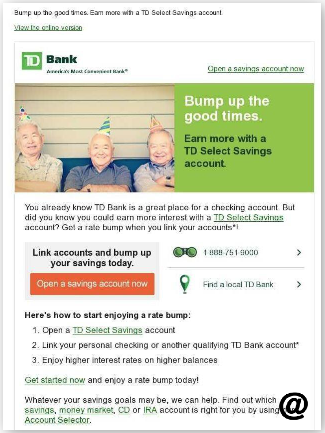 Picture of TD Bank Savings Cross-Sell