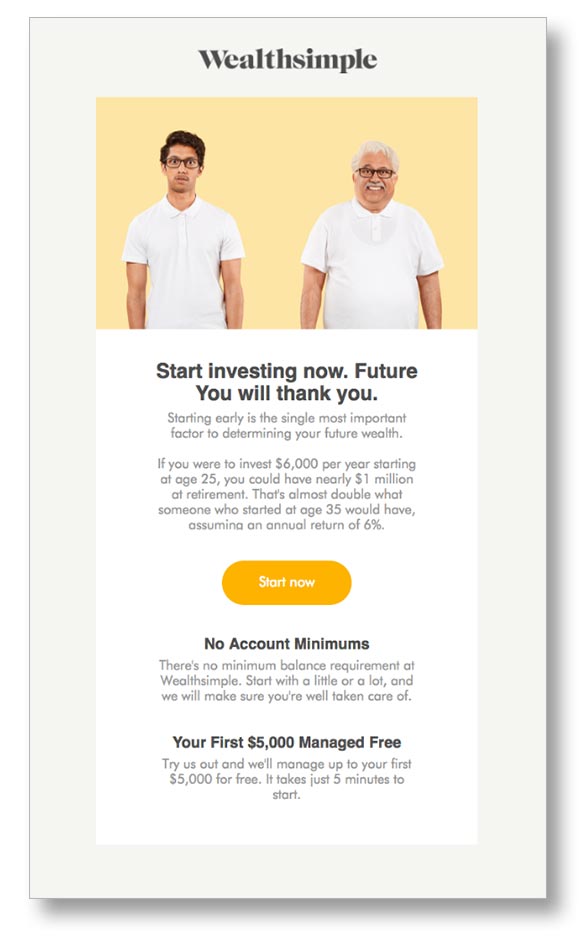 demographic personalization weathsimple