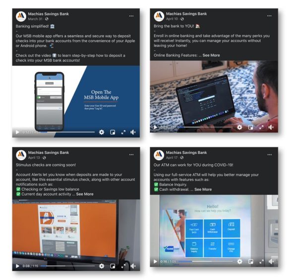 Machias Bank video social media