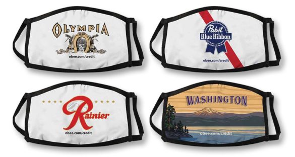Obee Credit Union brewery masks