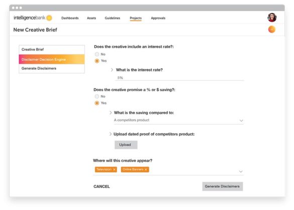 disclaimer decision engine
