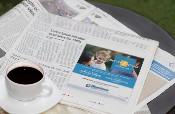 Bluestone newspaper ad