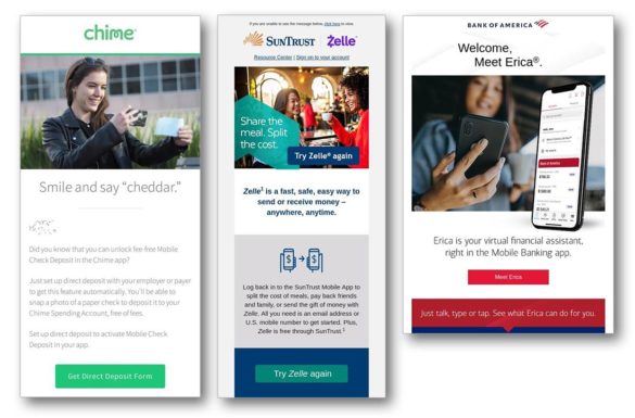 Mobile banking app chime BofA Suntrust