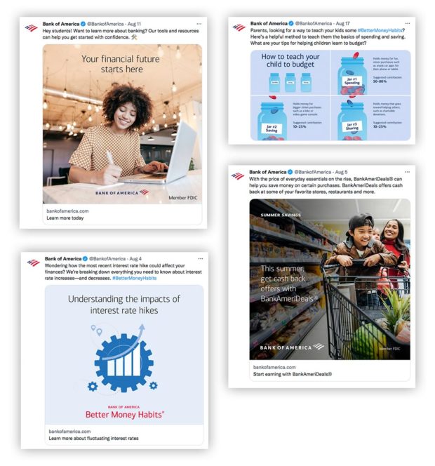 Bank of America BofA Twitter financial education students interest rates kids and inflation