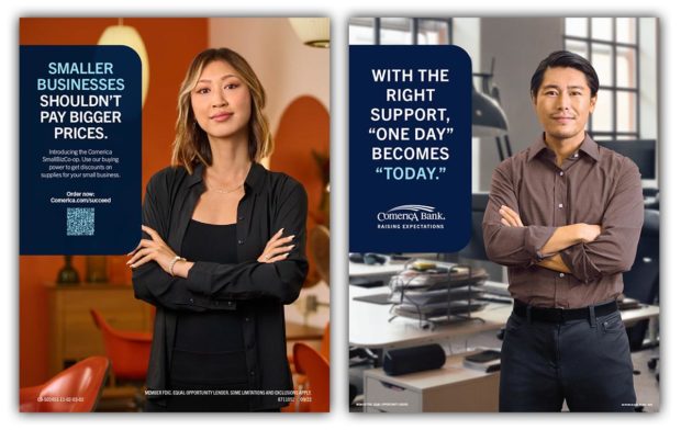 Comerica small biz co-op ads free marketing sizeup