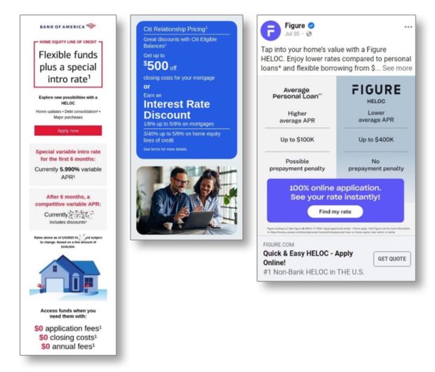 HELOC numbers focus social media