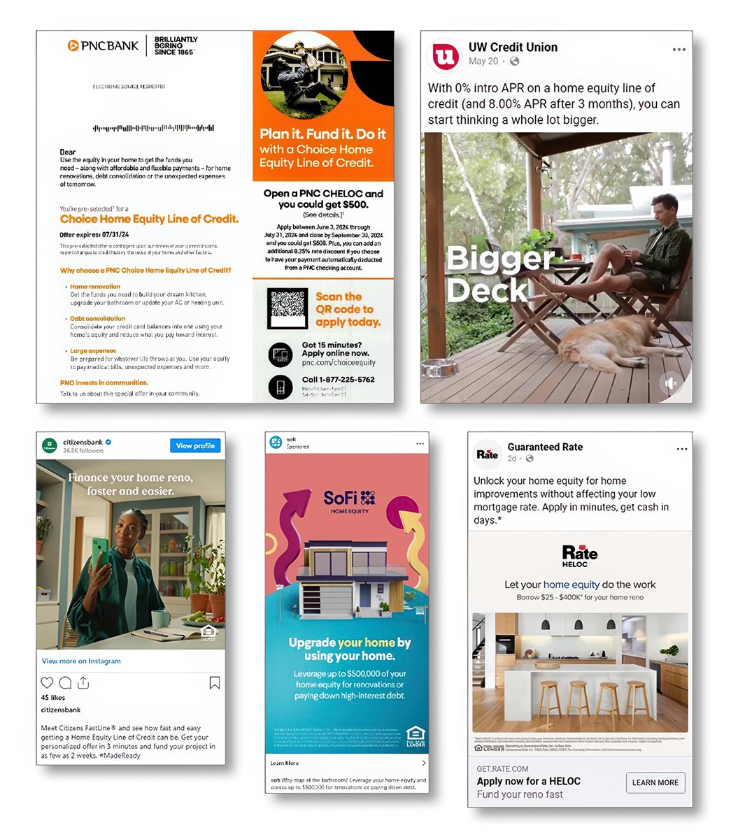 HELOC renovation social media