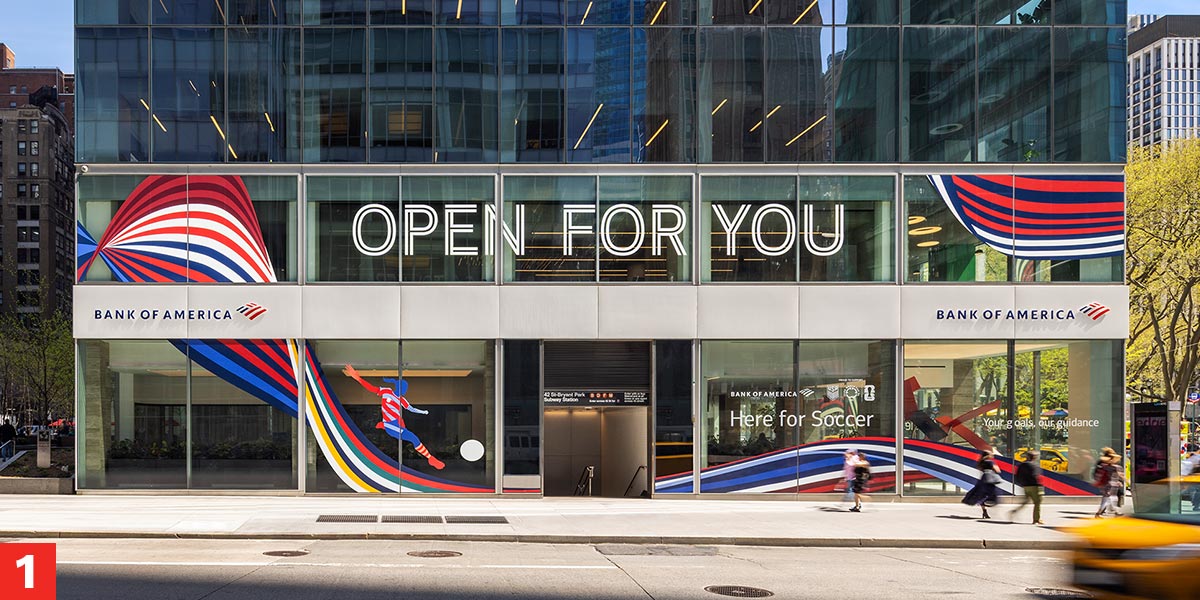 Bank of America new branch exterior