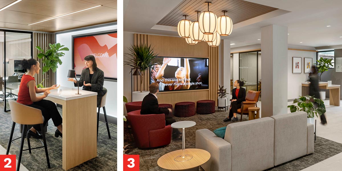 Wells Fargo's new branch design common areas