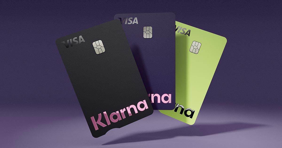 Klarna debit cards three colors