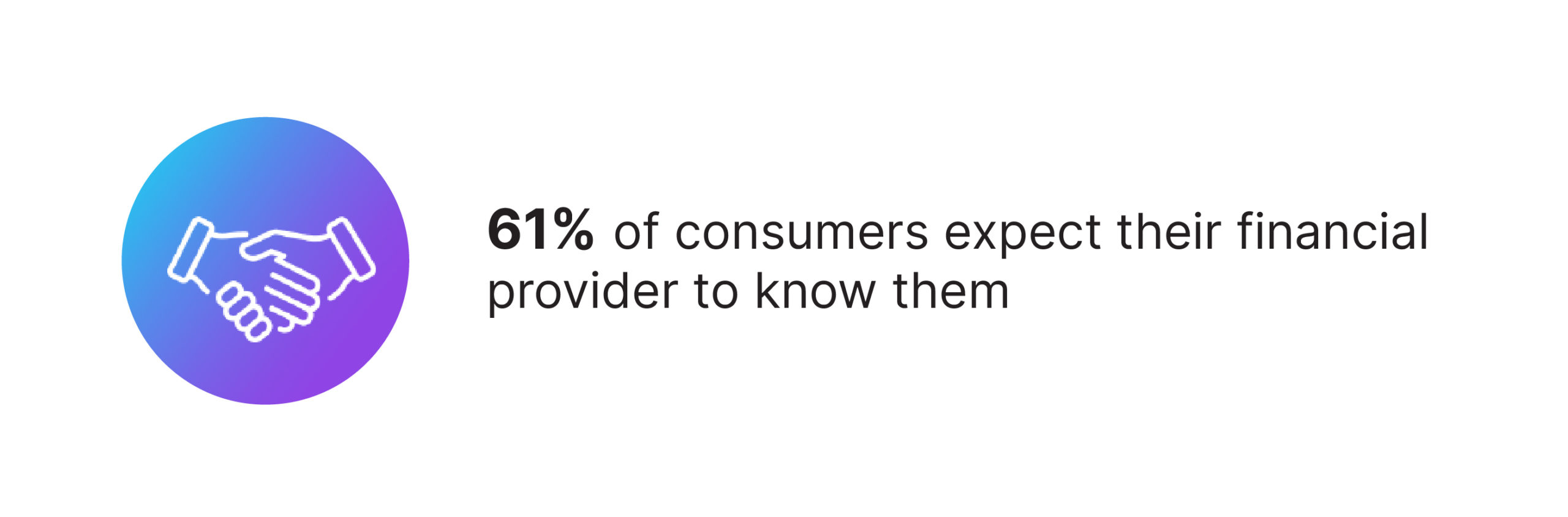 Chart showing consumers want their banks to know them.