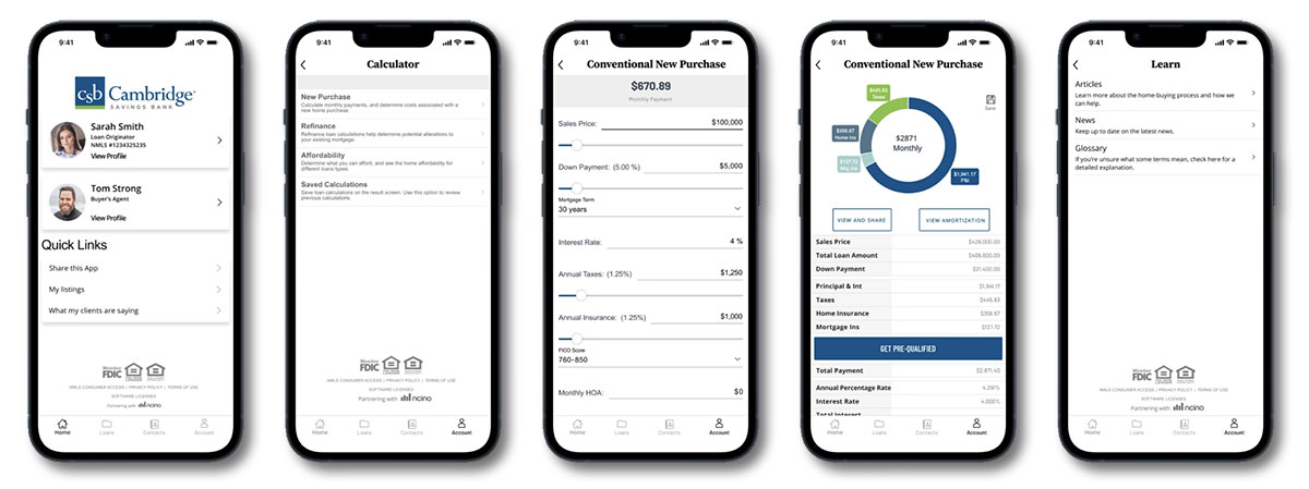 CSB mortgage mobile app