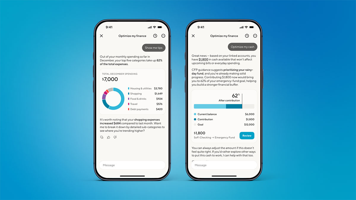 SoFi Coach - Optimize my finance